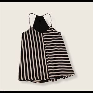 Express Barcelona Black/White Spaghetti Strap